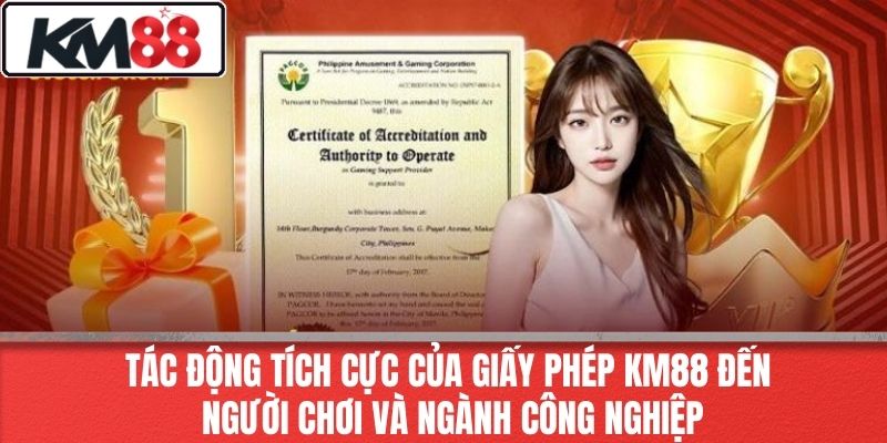 Tác Động Tích Cực Của Giấy Phép KM88 Đến Người Chơi Và Ngành Công Nghiệp